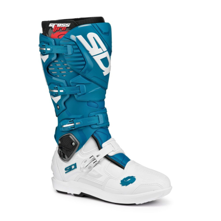 BOTTES SIDI CROSSFIRE 3 SRS BLANC/PETROLE Botte moto cross