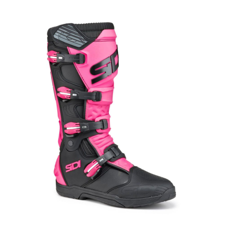 BOTTES CROSS FEMME SIDI X POWER SC LEI NOIR/ROSE Botte moto cross femme