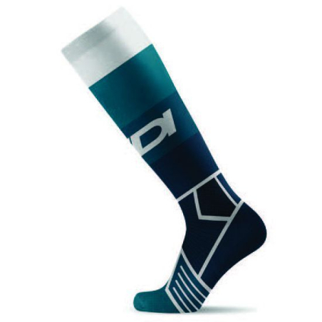 CHAUSSETTES LUDOS PETROLE/BLEU/BLANC Chaussette moto cross