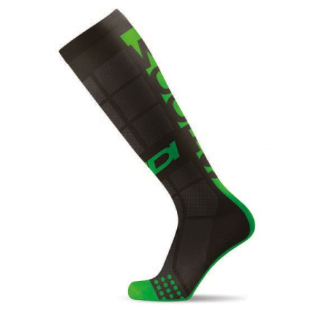 CHAUSSETTES WOOPS NOIR/VERT Chaussette moto cross