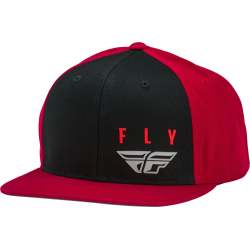 CASQUETTE FLY KINETIC ROUGE/NOIRE