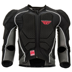 GILET DE PROTECTION MANCHES LONGUES FLY BARRICADE NOIR Pare pierre moto cross