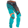 PANTALON FLY KINETIC BMX TEAL/ORANGE TRIFECTA