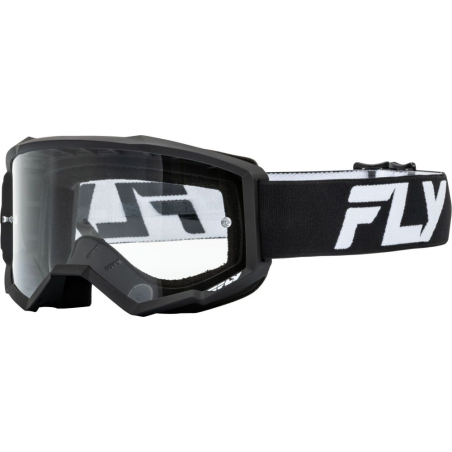 LUNETTE CROSS FLY FOCUS NOIR/BLANC Lunette moto cross