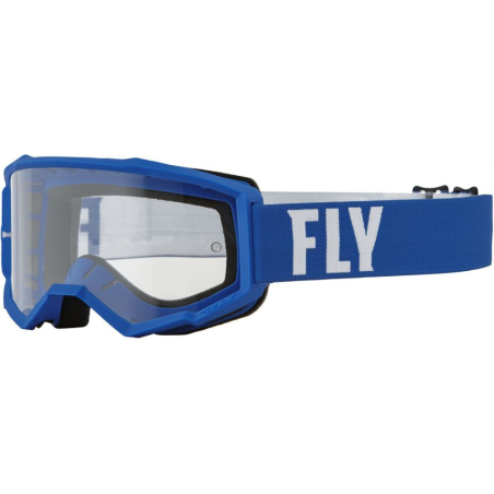 MASQUE FLY FOCUS BLEU/BLANC ENFANT Lunette moto cross enfant