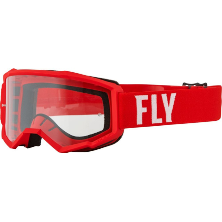 MASQUE FLY FOCUS ROUGE/BLANC ENFANT Lunette moto cross enfant