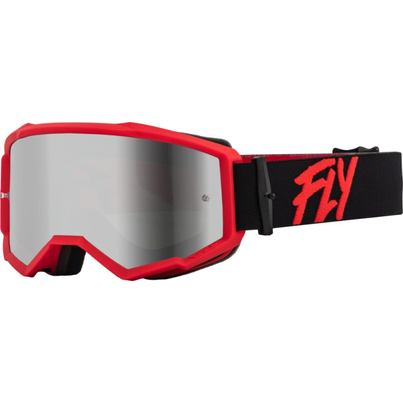 MASQUE FLY ZONE NOIR ET ROUGE Lunette moto cross