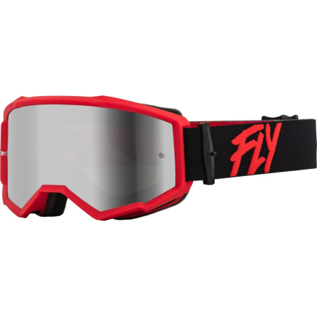 MASQUE FLY ZONE NOIR ET ROUGE Lunette moto cross