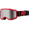 MASQUE FLY ZONE NOIR ET ROUGE Lunette moto cross