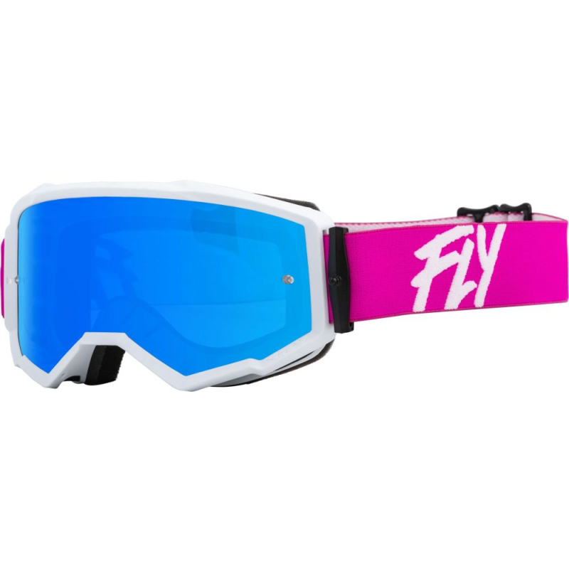 MASQUE FLY ZONE ROSE/BLANC Lunette moto cross