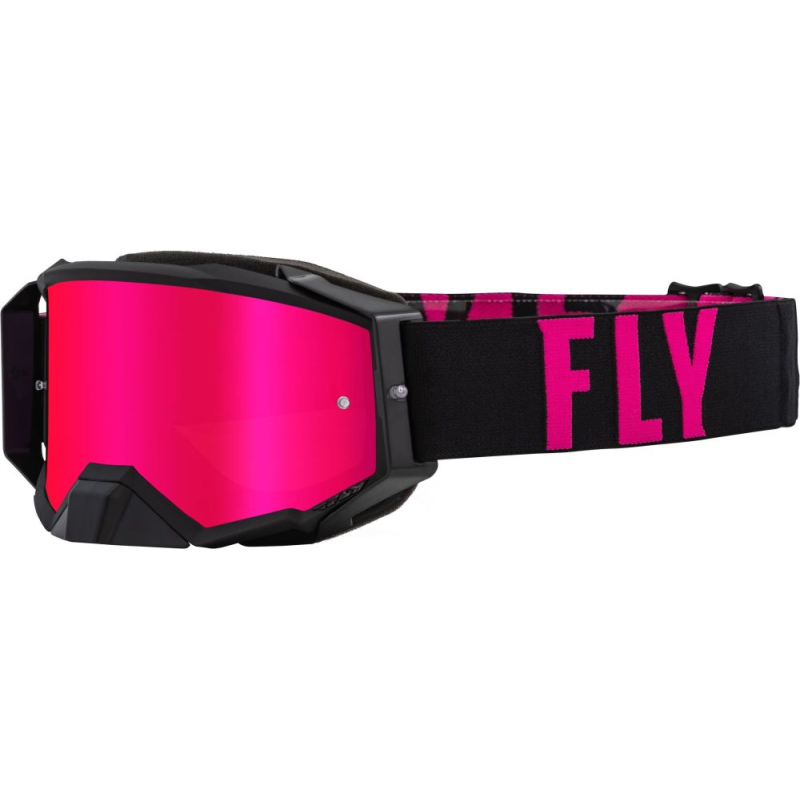 MASQUE FLY ZONE PRO BLANC/ROSE Lunette moto cross
