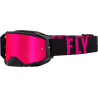 MASQUE FLY ZONE PRO BLANC/ROSE Lunette moto cross