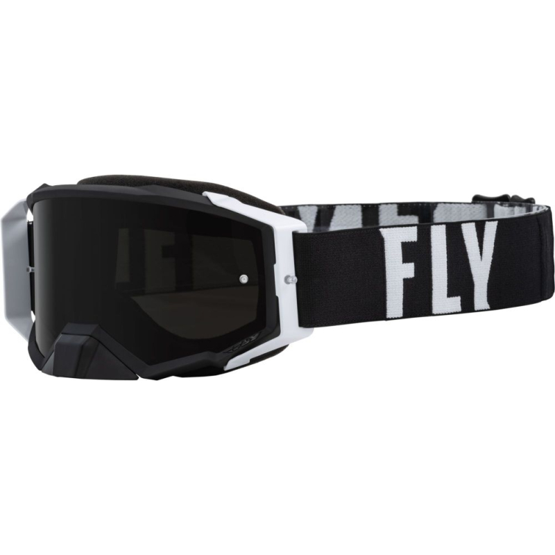 MASQUE FLY ZONE PRO NOIR ET BLANC Lunette moto cross