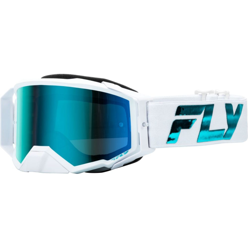 LUNETTE CROSS FLY ZONE PRO ELITE BLANC/BLEU Lunette moto cross