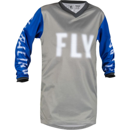 MAILLOT FLY F-16 GRIS/BLEU Maillot cross enfant