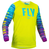 MAILLOT FLY KINETIC MESH L.E. JAUNE FLUO/BLEU/MAGENTA Maillot moto cross