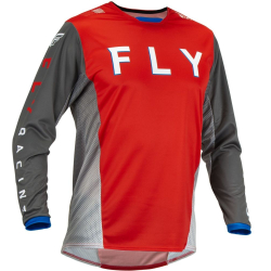 MAILLOT FLY KINETIC KORE ROUGE/GRIS Maillot moto cross