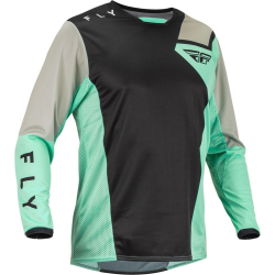 MAILLOT FLY KINETIC JET NOIR/MINT/GRIS Maillot moto cross