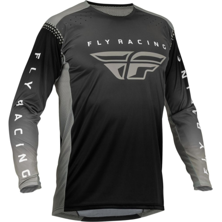 MAILLOT FLY LITE NOIR ET GRIS RACING Maillot moto cross