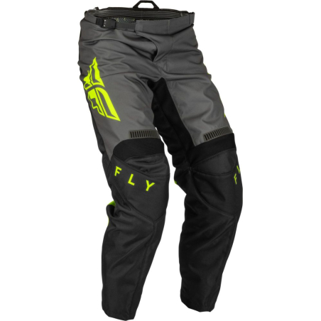 PANTALON FLY F-16 NOIR/GRIS/JAUNE FLUO Pantalon moto cross