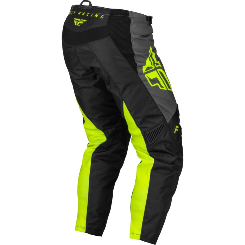 PANTALON FLY F-16 NOIR/GRIS/JAUNE FLUO Pantalon moto cross