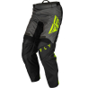 PANTALON FLY F-16 NOIR/GRIS/JAUNE FLUO Pantalon moto cross