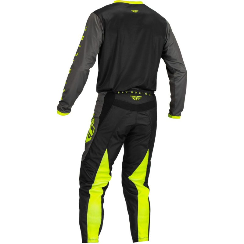 PANTALON FLY F-16 NOIR/GRIS/JAUNE FLUO Pantalon moto cross