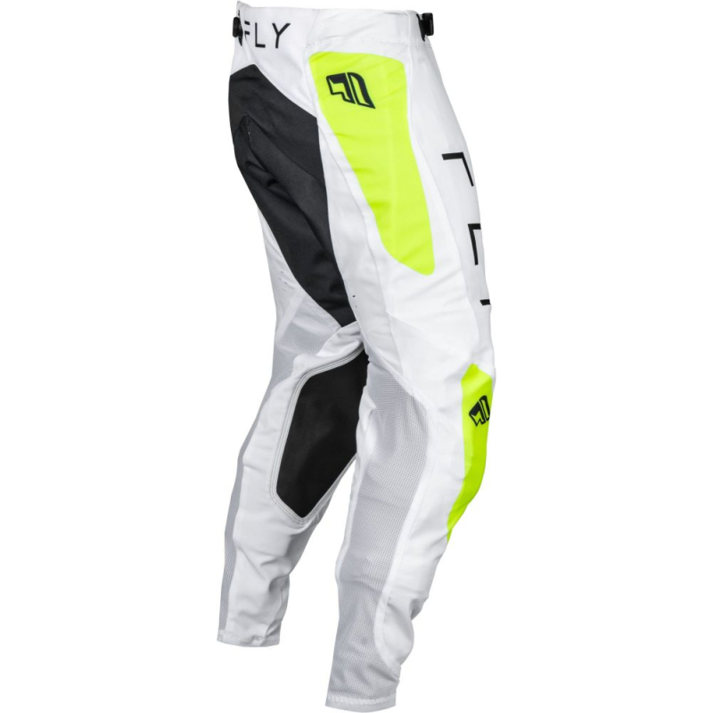 PANTALON CROSS FLY EVO BLANC/JAUNE FLUO Pantalon moto cross