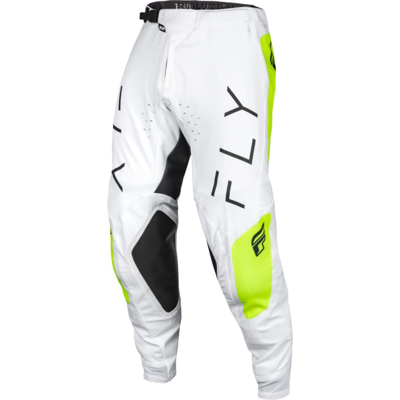 PANTALON CROSS FLY EVO BLANC/JAUNE FLUO Pantalon moto cross