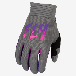 GANTS CROSS ENFANT FLY F-16 GRIS/ROSE/VIOLET 