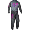 PANTALON CROSS FLY F-16 GRIS/ROSE ENFANT Pantalon moto cross enfant