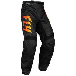 PANTALON CROSS FLY F-16 NOIR/JAUNE/ORANGE ENFANT