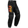 PANTALON CROSS FLY F-16 NOIR/JAUNE/ORANGE ENFANT Pantalon moto cross enfant