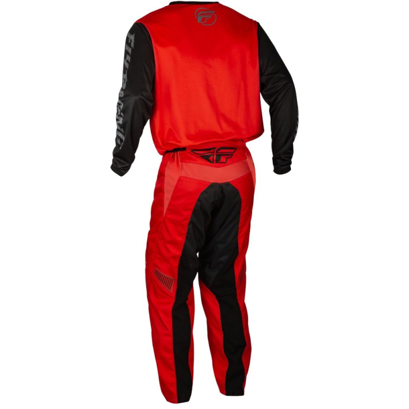 PANTALON CROSS FLY F-16 ROUGE/NOIR ENFANT Pantalon moto cross enfant