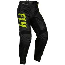 PANTALON CROSS FLY F-16 NOIR/NEON VERT ENFANT Pantalon moto cross enfant