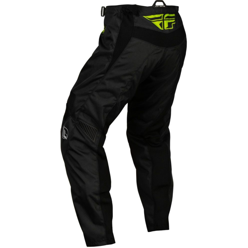 PANTALON CROSS FLY F-16 NOIR/NEON VERT ENFANT Pantalon moto cross enfant