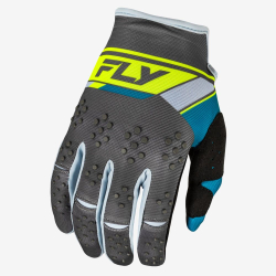 GANTS CROSS FLY KINETIC PRIX GRIS/JAUNE FLUO