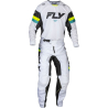 MAILLOT CROSS FLY KINETIC PRIX BLANC/NOIR/JAUNE FLUO Maillot moto cross