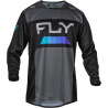 MAILLOT CROSS FLY KINETIC RELOAD CHARCOAL/BLEU IRIDIUM Maillot moto cross