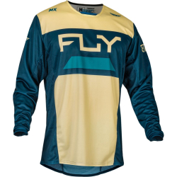 MAILLOT CROSS FLY KINETIC RELOAD IVOIRE/NAVY/COBALT 2XL