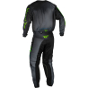 PANTALON CROSS FLY KINETIC PRODIGY CHARCOAL/NEON GREEN/TRUE BLUE ENFANT Pantalon moto cross enfant