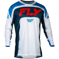 MAILLOT CROSS FLY LITE ROUGE/BLANC/BLEU Maillot moto cross