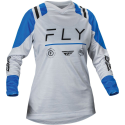 MAILLOT CROSS FLY F-16 FEMME ARCTIC GRIS/BLEU