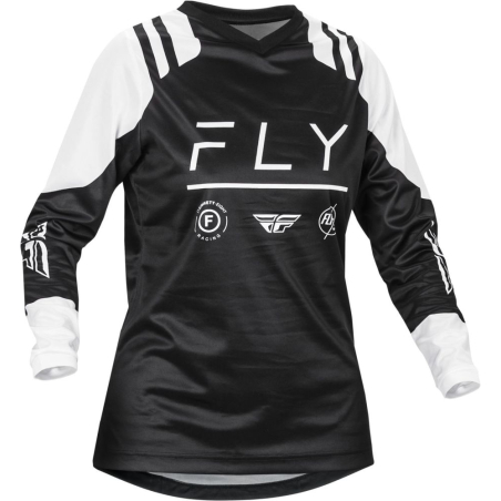 MAILLOT CROSS FLY F-16 FEMME NOIR/BLANC Maillot cross femme