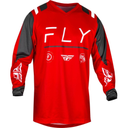 MAILLOT CROSS FLY F-16 ROUGE/GRIS Maillot moto cross