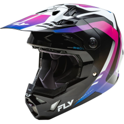 CASQUE CROSS FLY FORMULA CP KRYPTON BLANC/NOIR/VIOLET