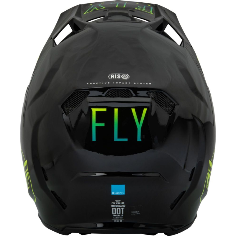 CASQUE FLY CARBONE FORMULA CC CENTRUM NOIR/BLEU/JAUNE FLUO Casque moto cross