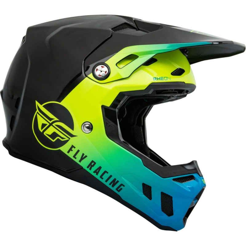CASQUE FLY CARBONE FORMULA CC CENTRUM NOIR/BLEU/JAUNE FLUO Casque moto cross