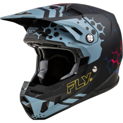 CASQUE CROSS CARBONE FLY FORMULA CC TEKTONIC NOIR/BLEU MAT