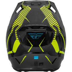 Casque Motocross Fly Formula Carbone Tracer Jaune Fluo/Noir